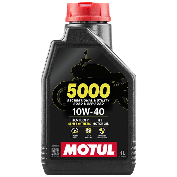 Motul 5000 4T 10W-40 Semi-Synthetic Engine Oil – 1 Litre